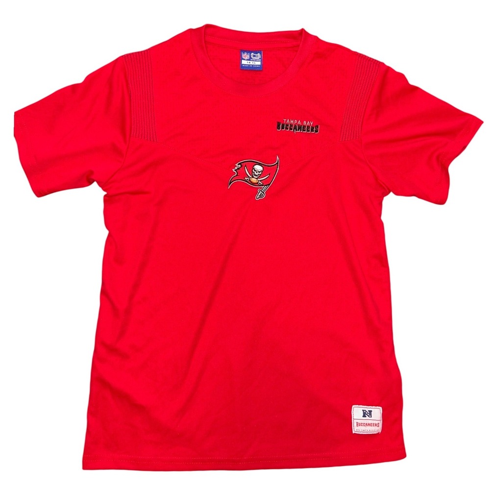 NFL Ultra Game Tampa Bay Buccaneers Red Youth T-Shirt Size 14-16 Large Kids